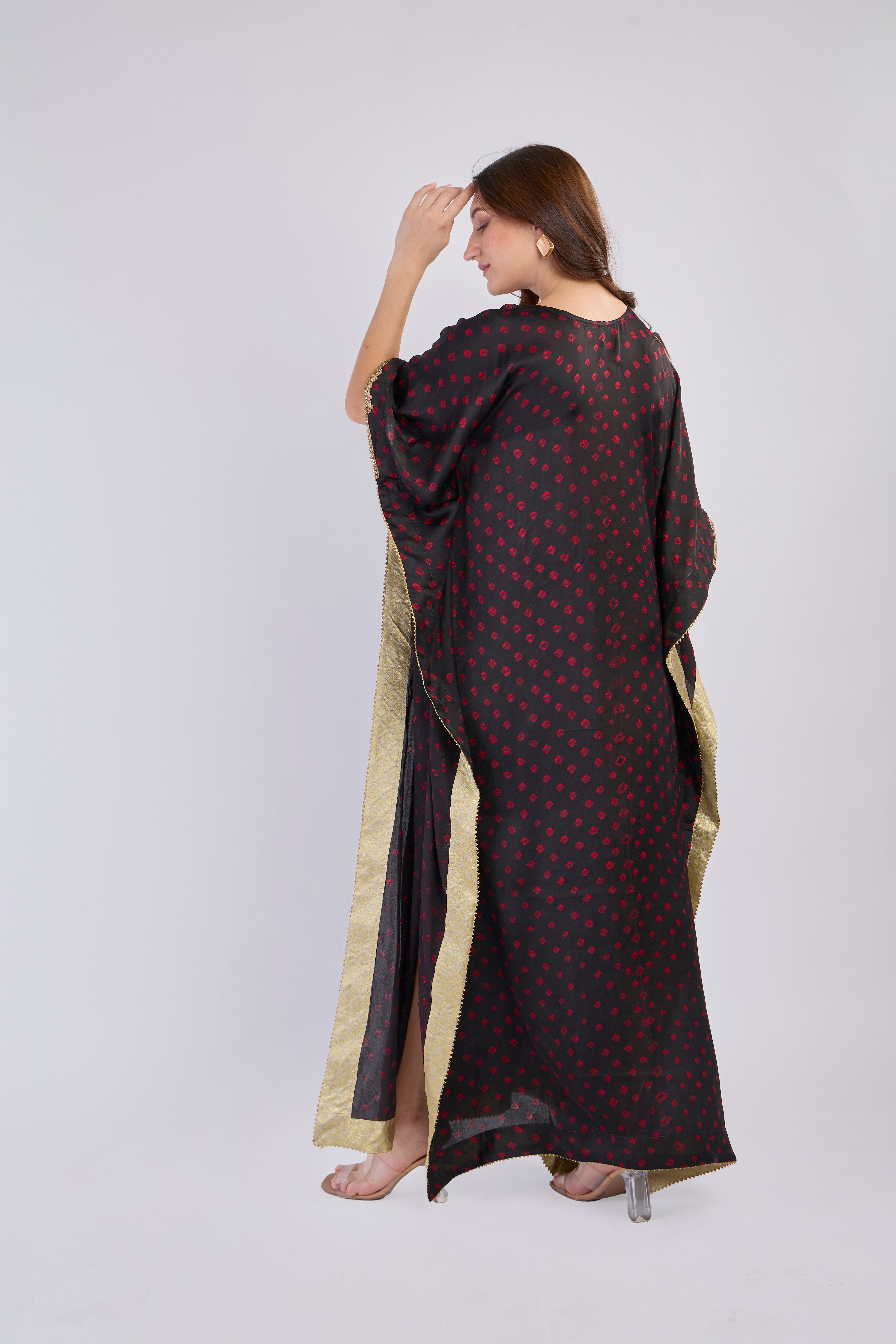 Midnight Bloom Kaftan