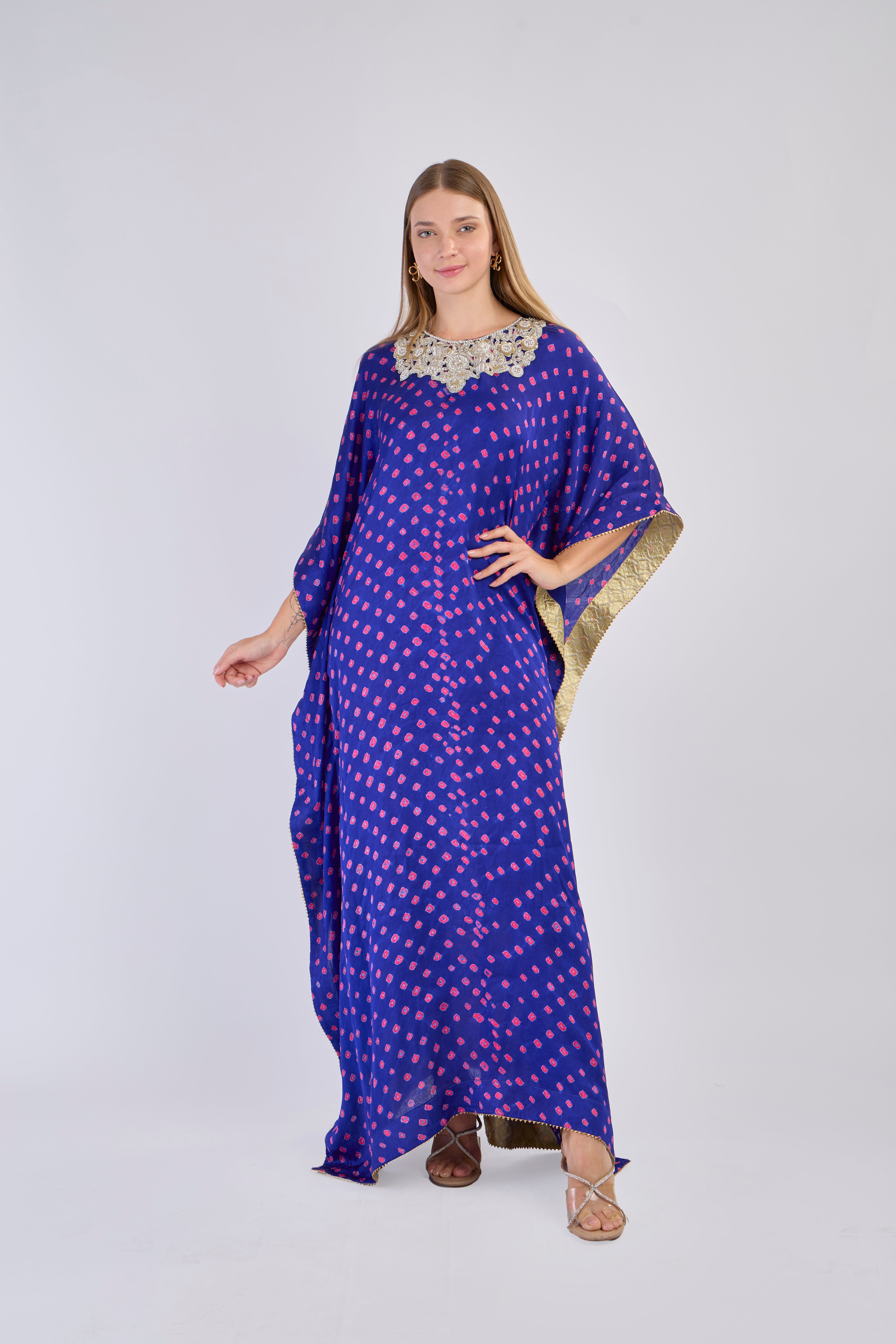 Midnight Bloom Kaftan