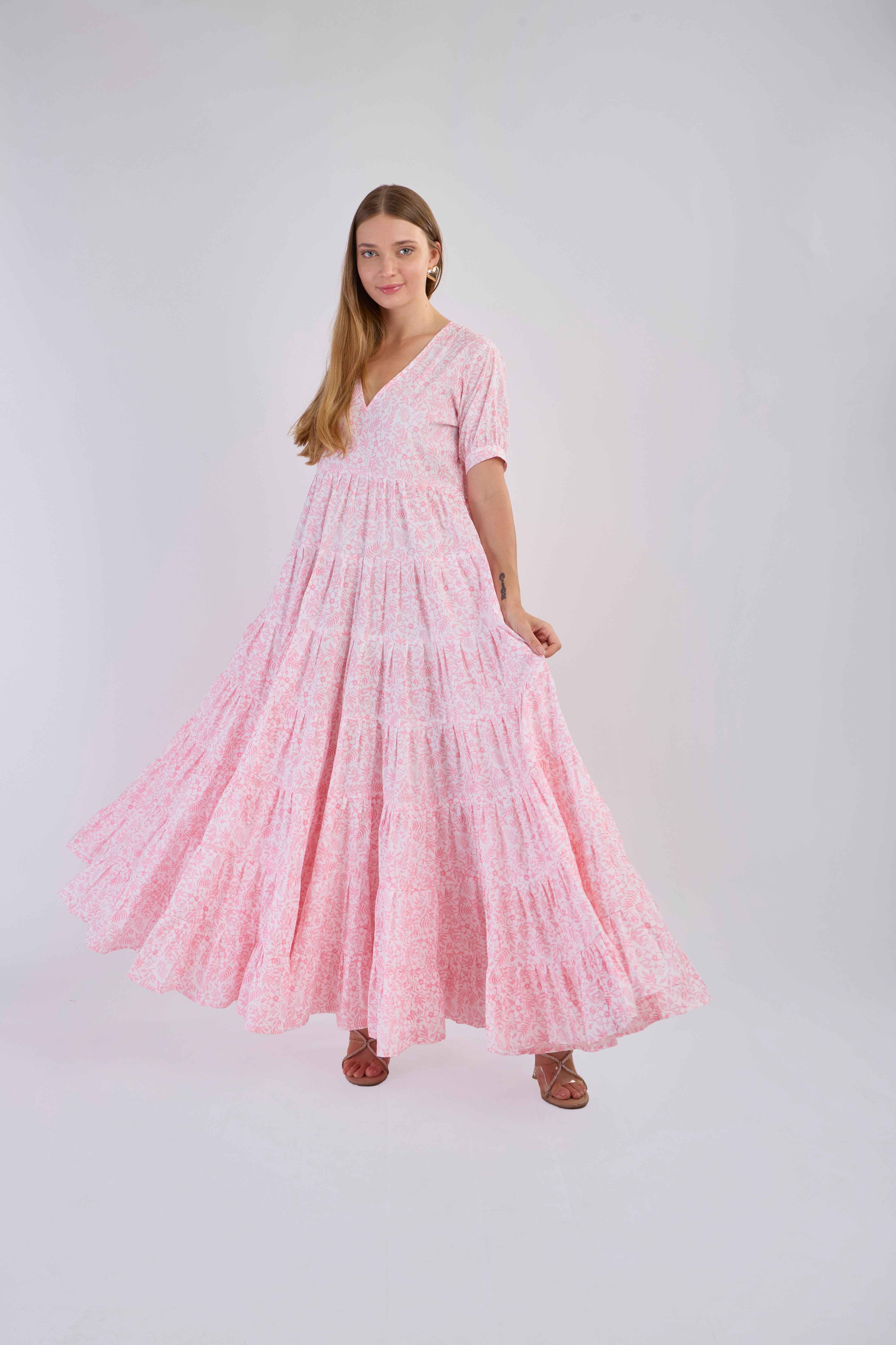 Sunday Maxi Dress (Baby Pink)
