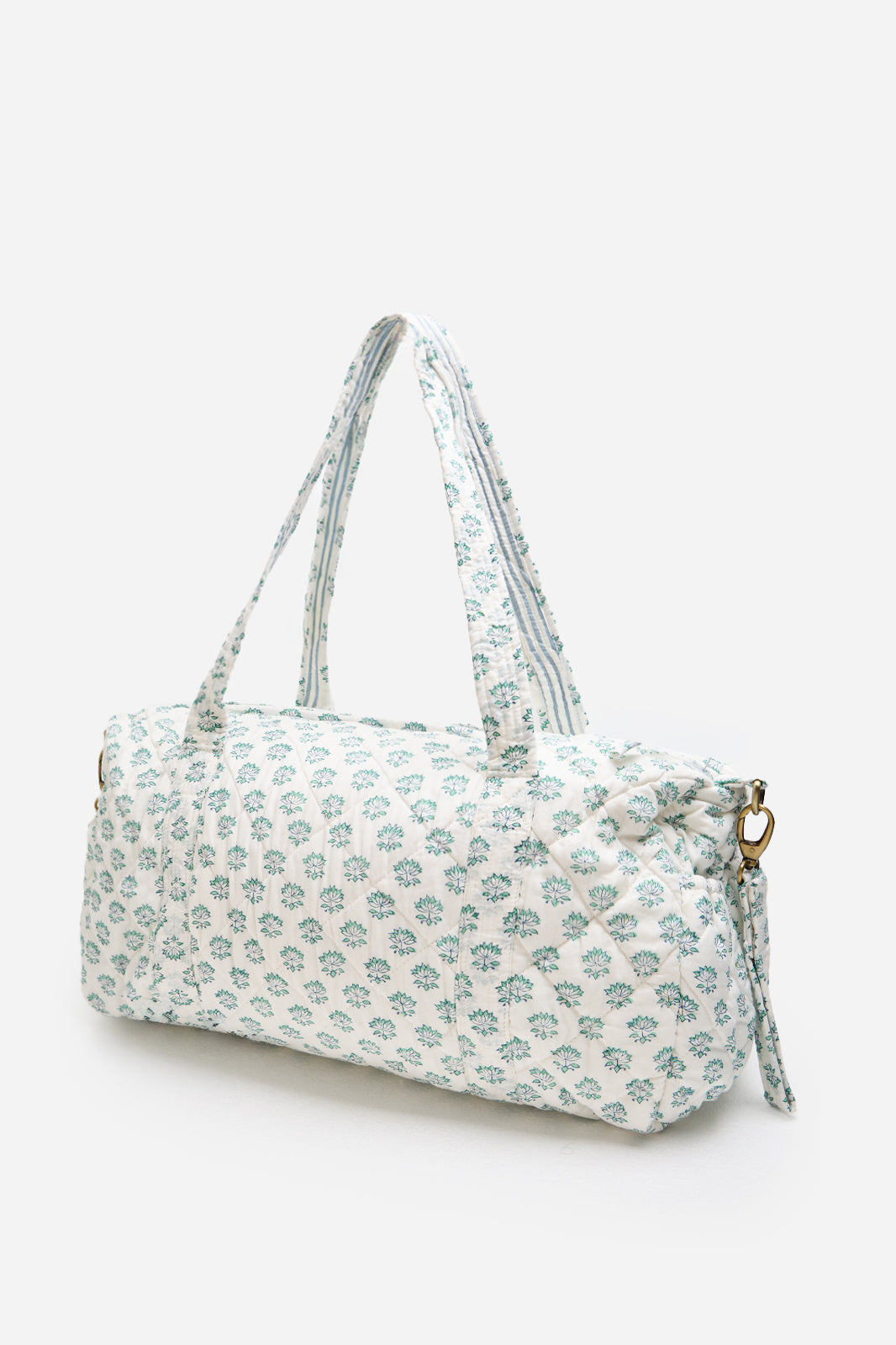 Cotton Floral Print Quilted Duffle Bag with Lightweight Everyday Design | Lunira