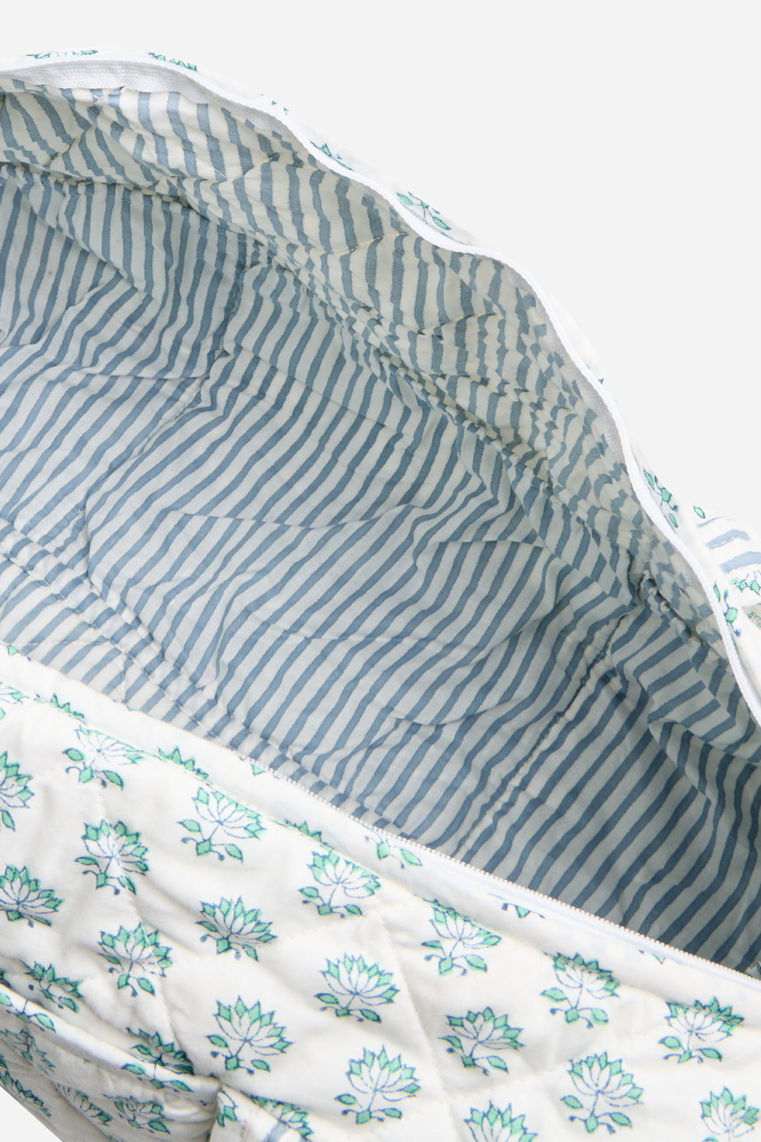 Cotton Floral Print Quilted Duffle Bag with Lightweight Everyday Design | Lunira