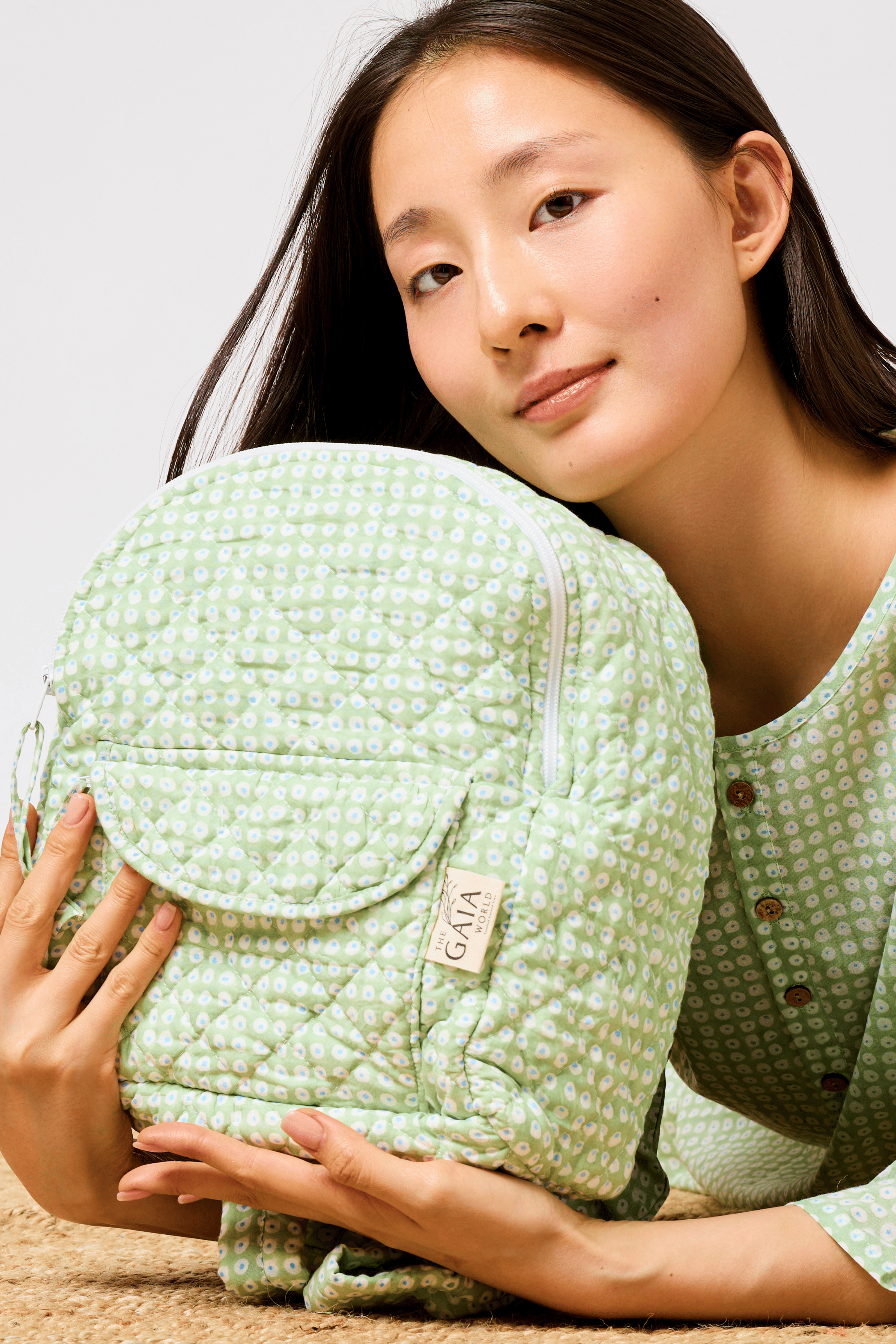 Quilted Cotton Floral Backpack for Everyday & Travel | Rawan