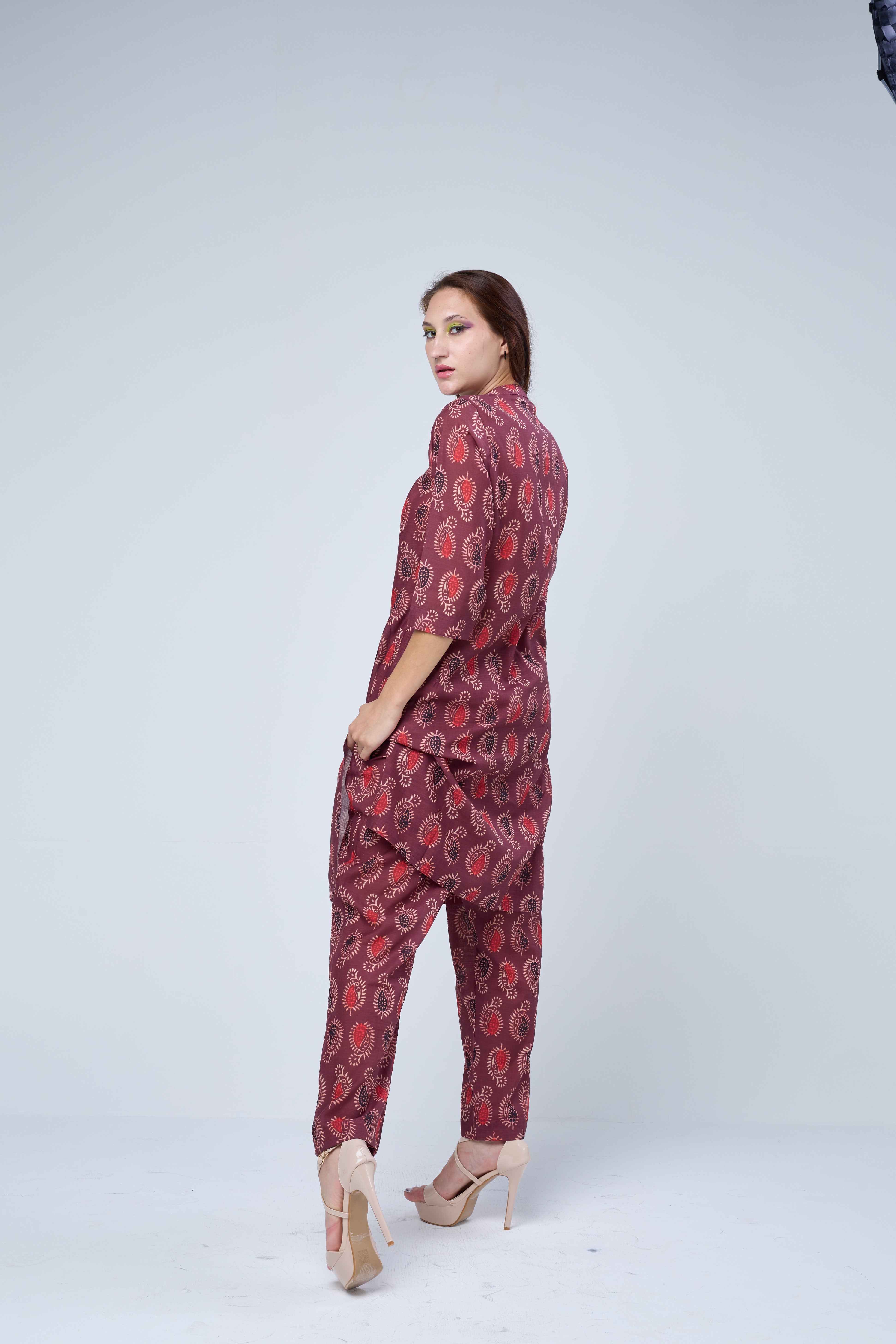 Textured Pure Handloom Cotton Co-ord Set