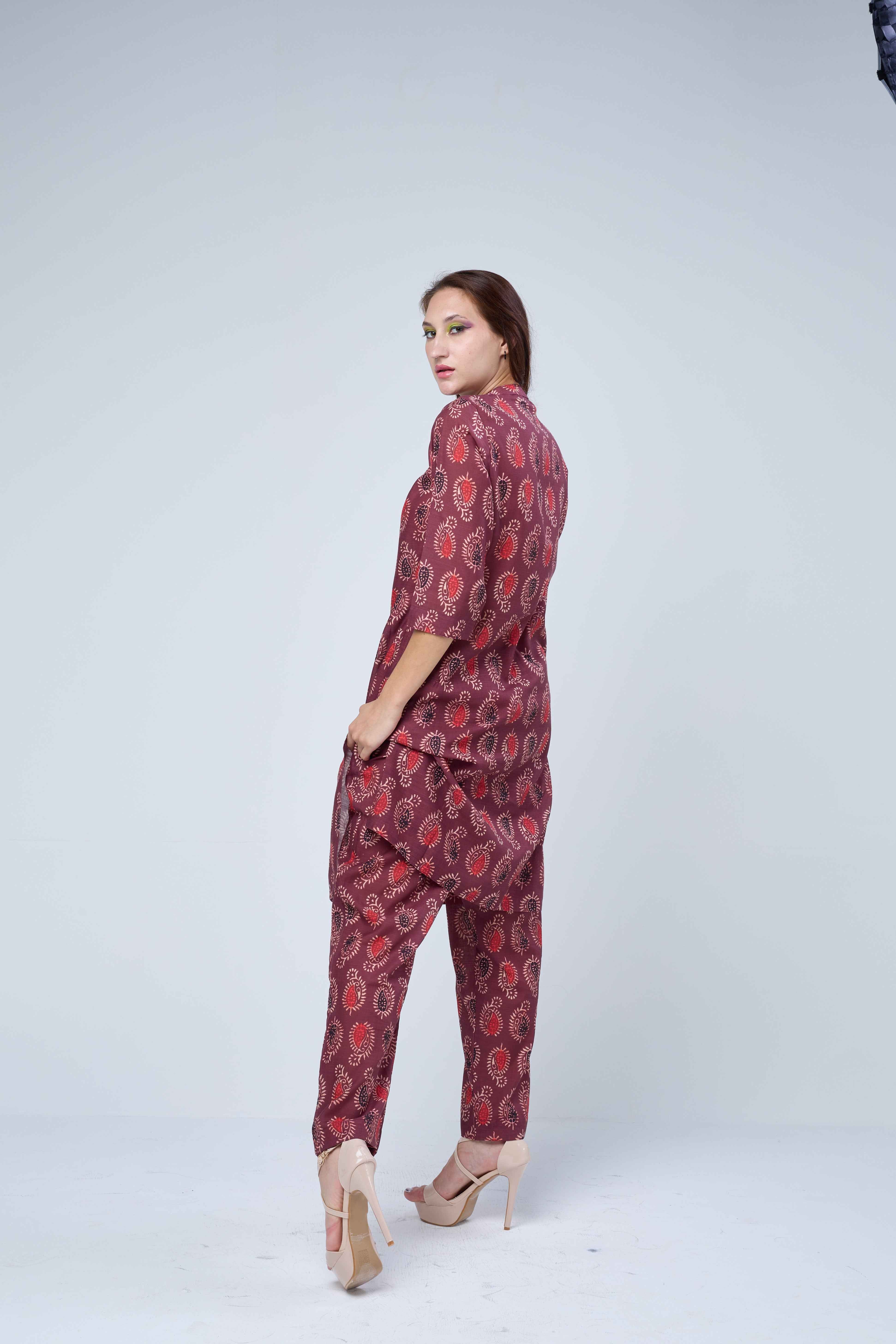 Textured Pure Handloom Cotton Co-ord Set