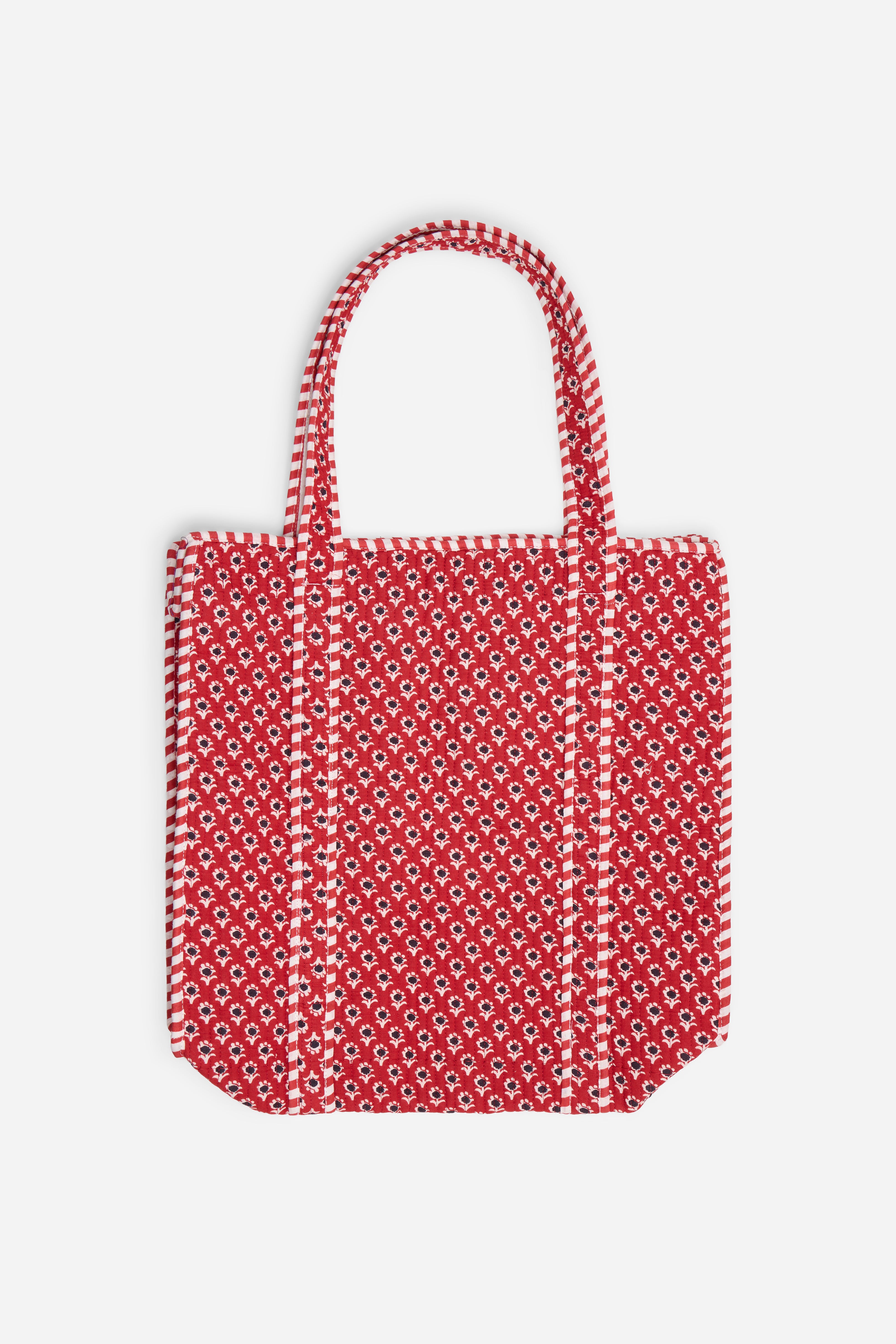 Roselle Grid Tote Bag