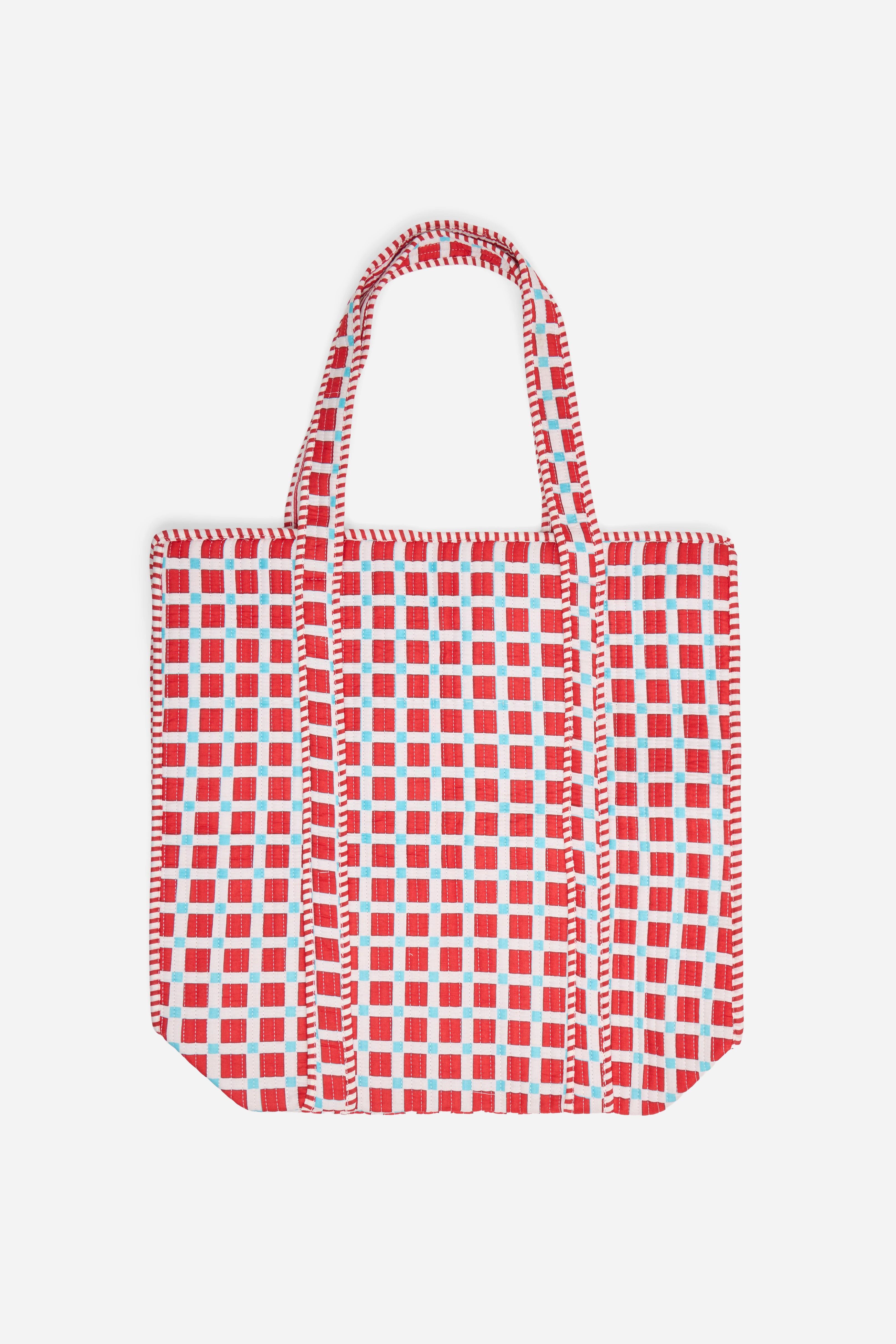 Riva Check Tote Bag