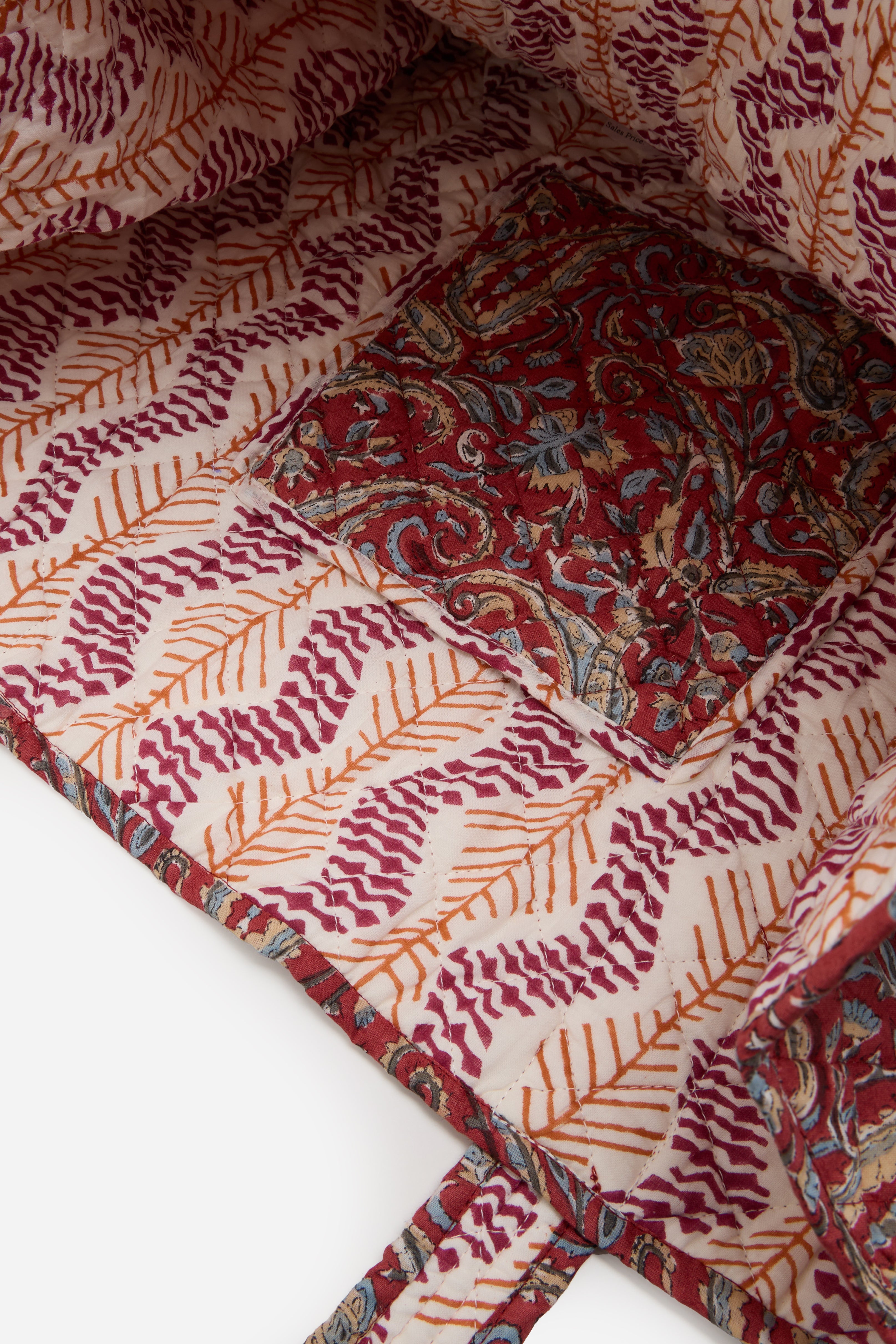 Saffron Paisley Tote Bag