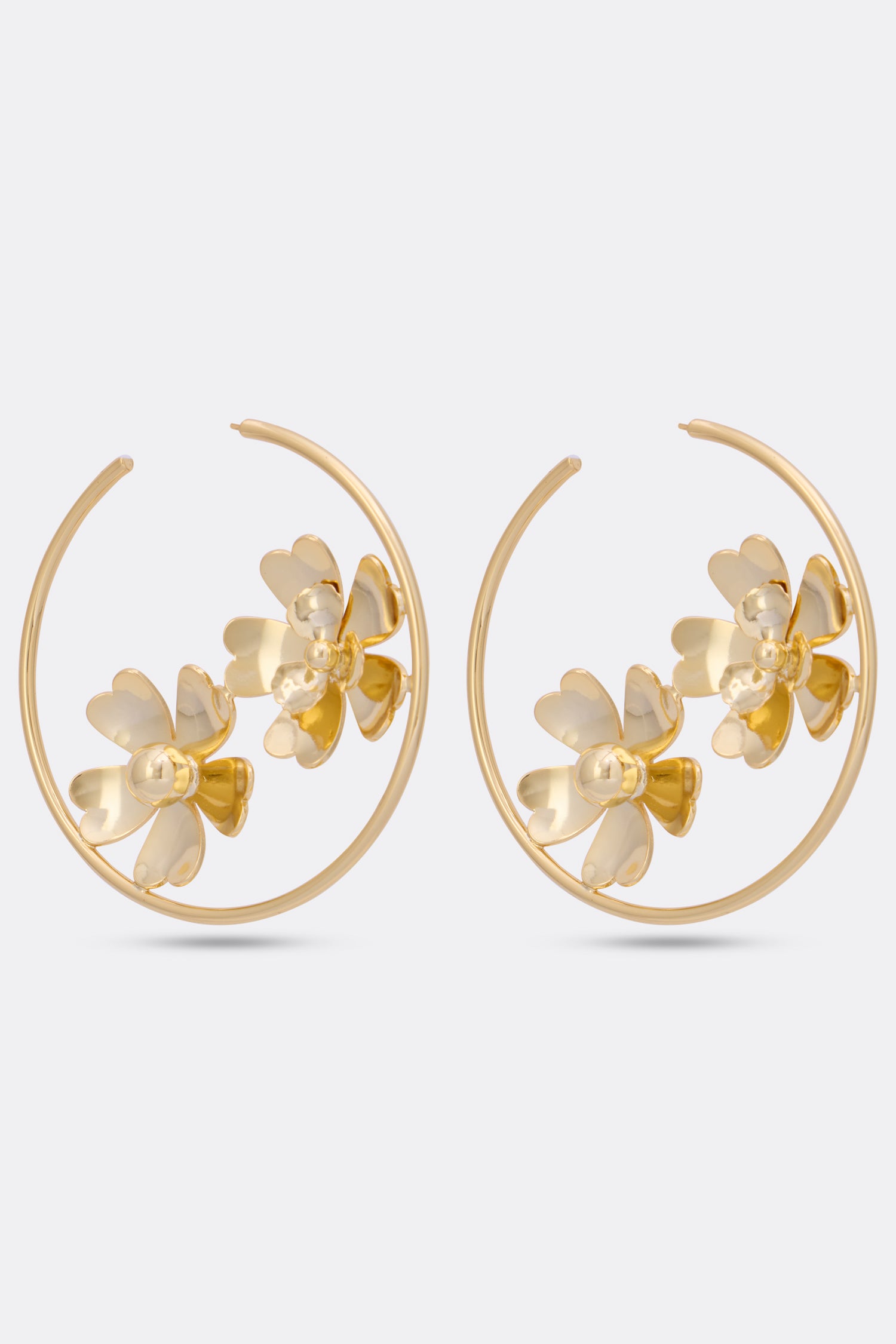 Luminous Half Hoop Earrings