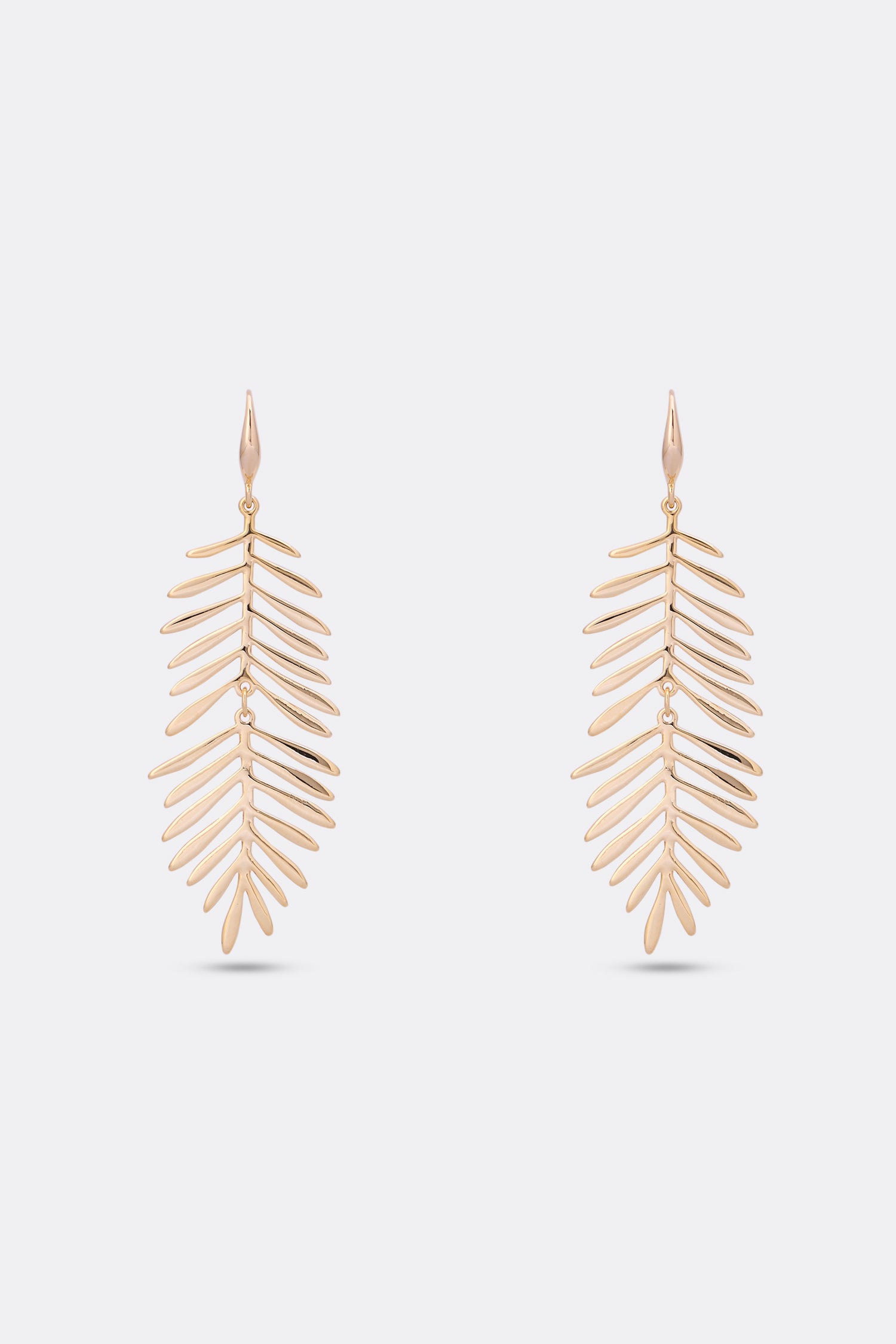 Hoop-Shaped Statement Earrings (Leaves)