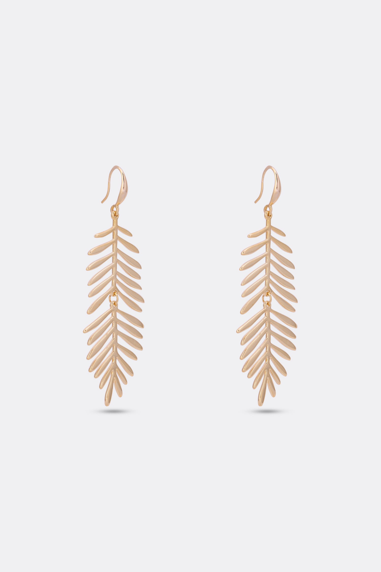 Hoop-Shaped Statement Earrings (Leaves)