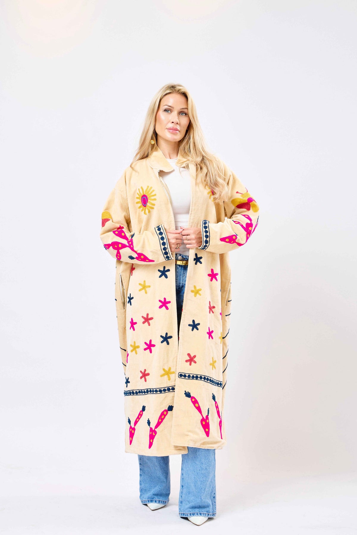 Solara Long Velvet Jacket