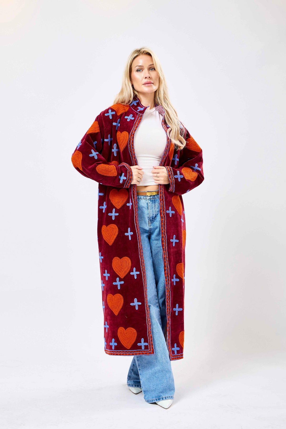 Amoura Long Velvet Jacket