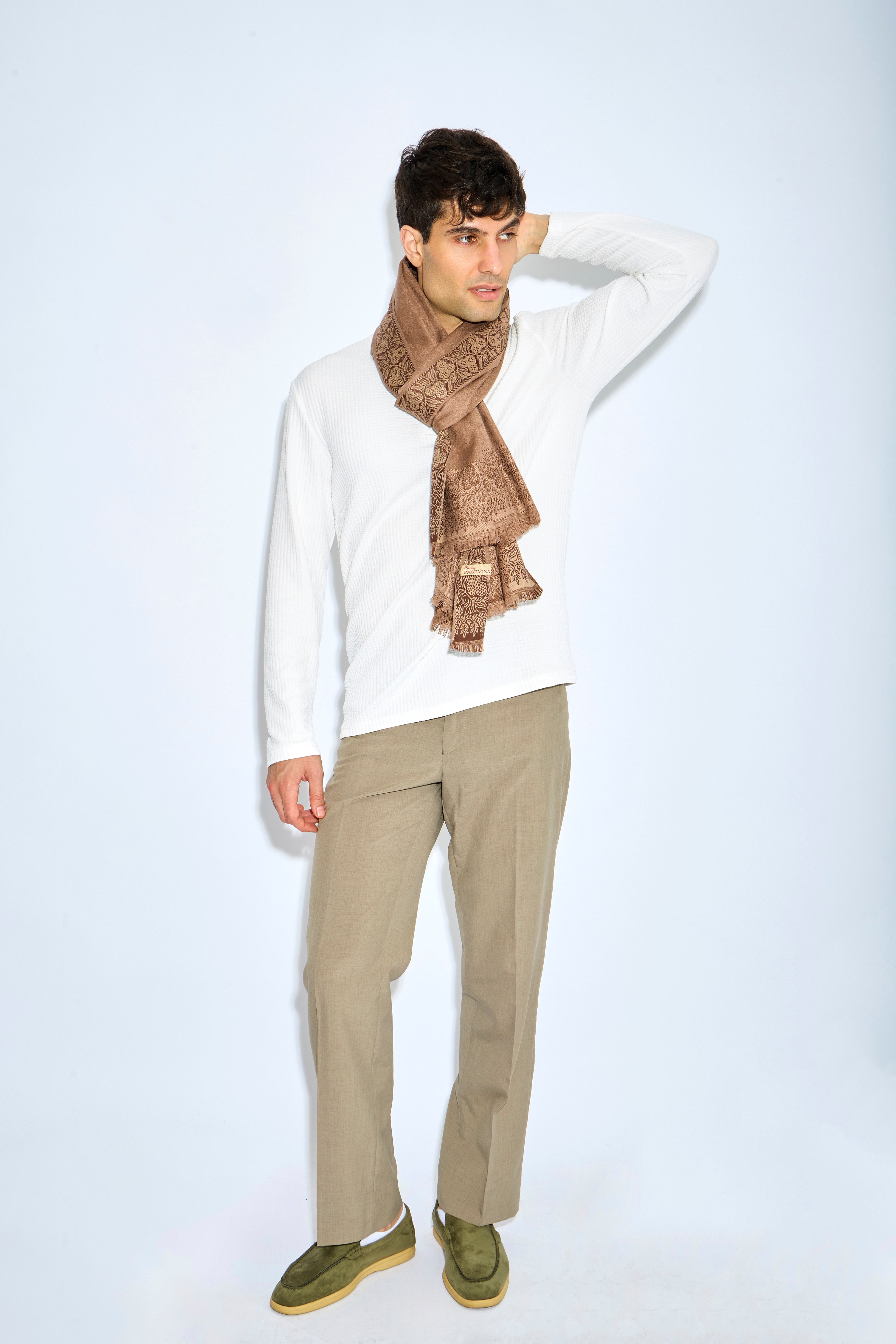 Vaerion - Fine Wool Pashmina Shawl - The Gaia World