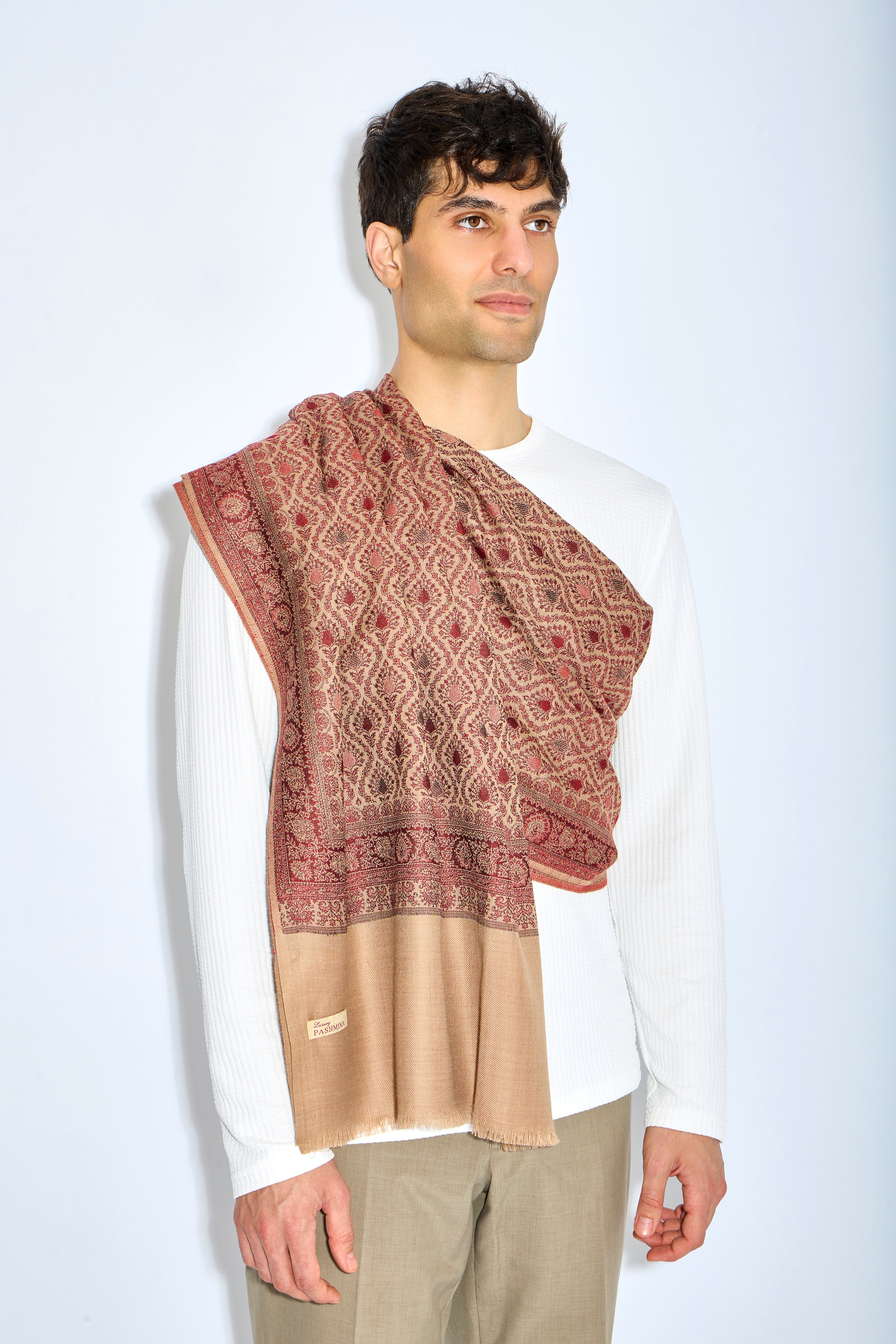 Eldorin - Fine Wool Pashmina Shawl - The Gaia World