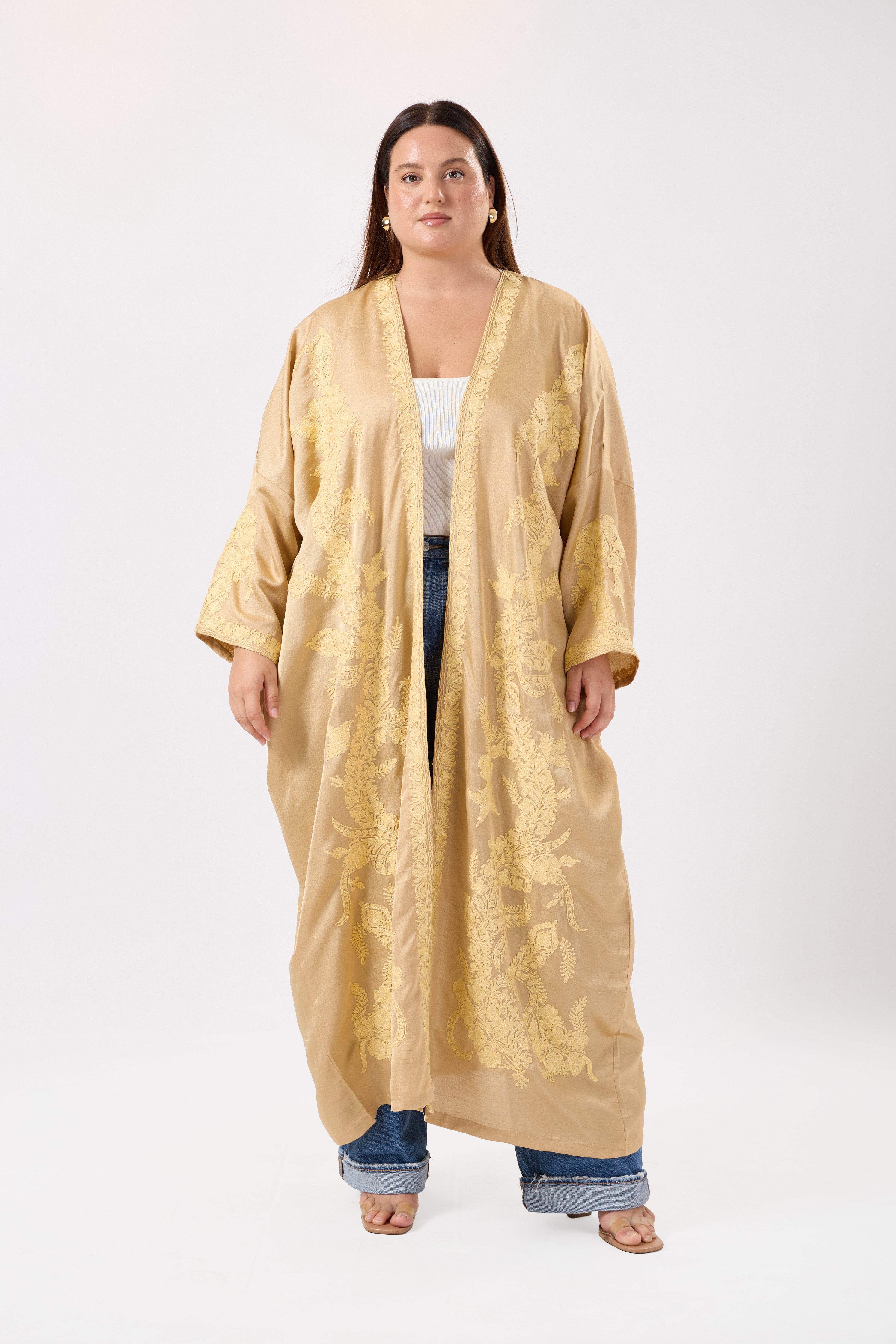 Kashmira: Luxe Pure Silk Kimono