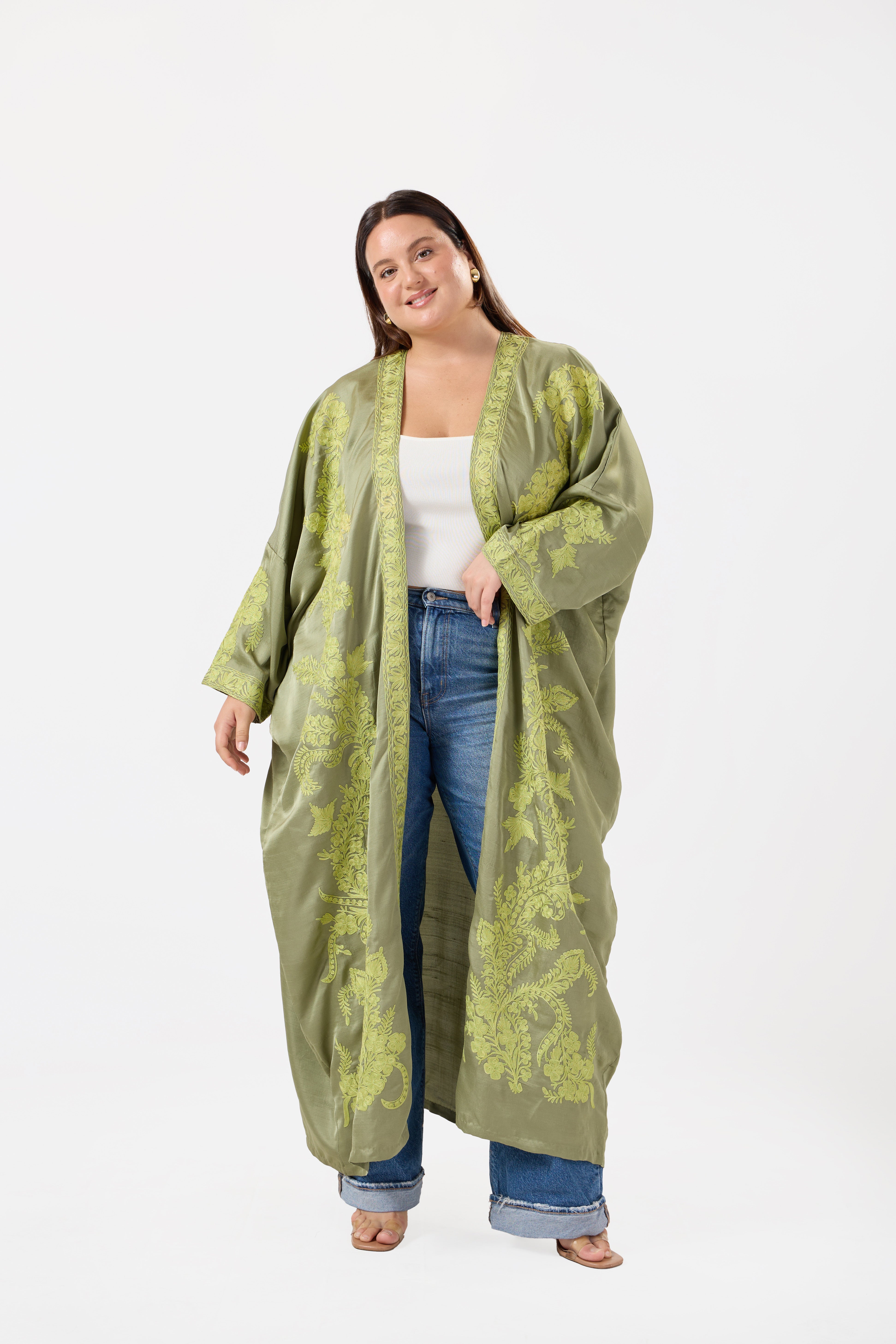 Kashmira: Luxe Pure Silk Kimono