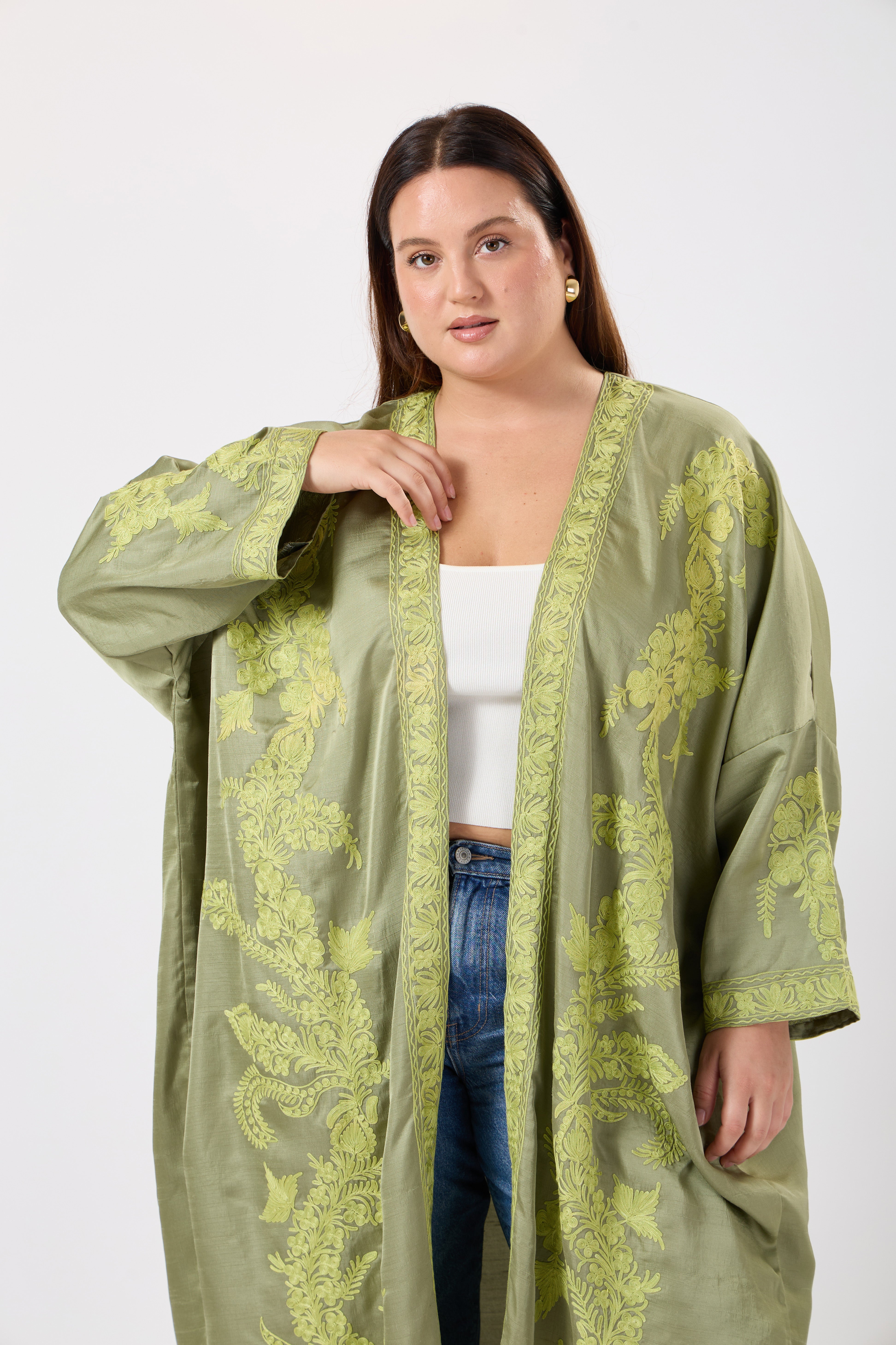 Kashmira: Luxe Pure Silk Kimono