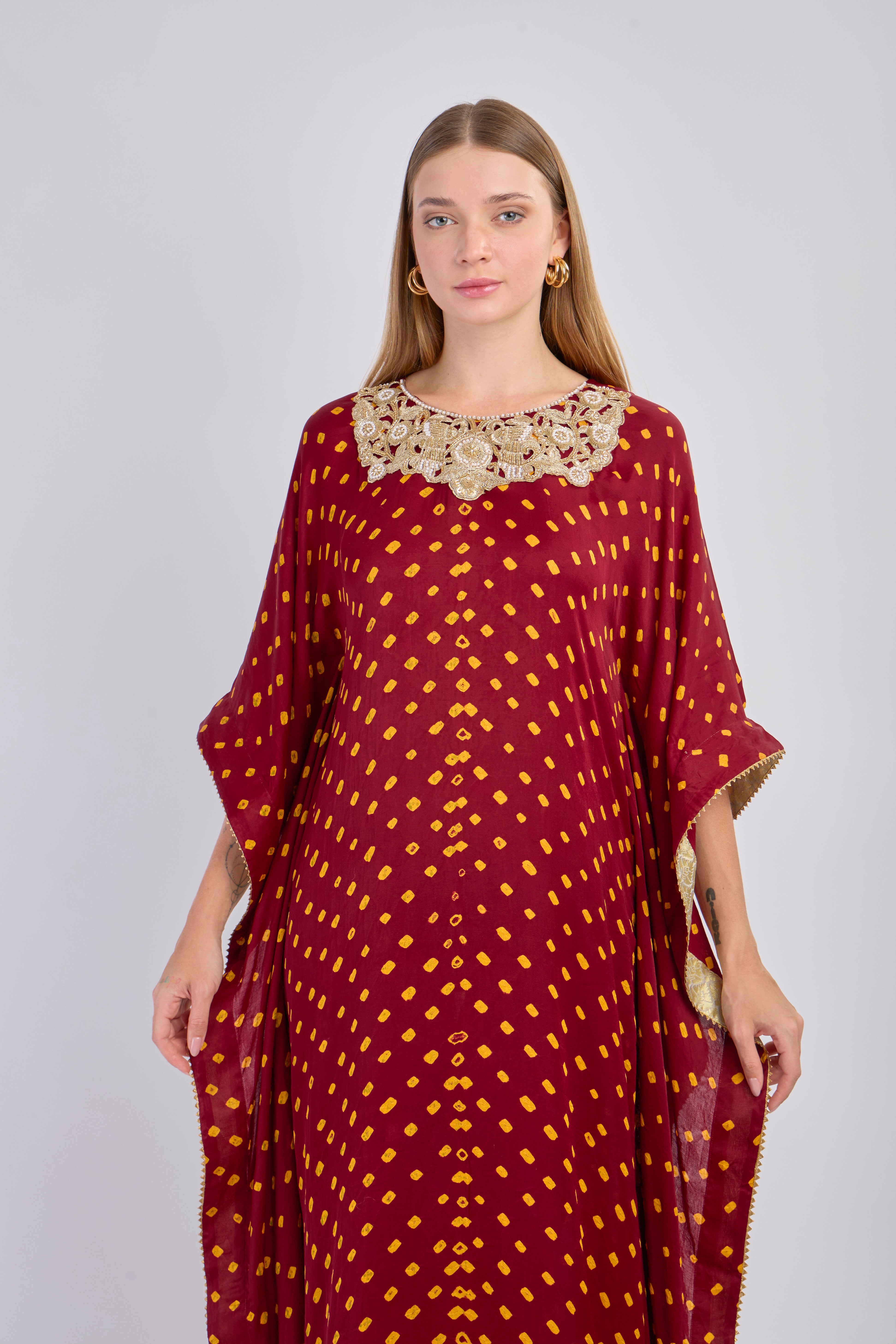 Midnight Bloom Kaftan