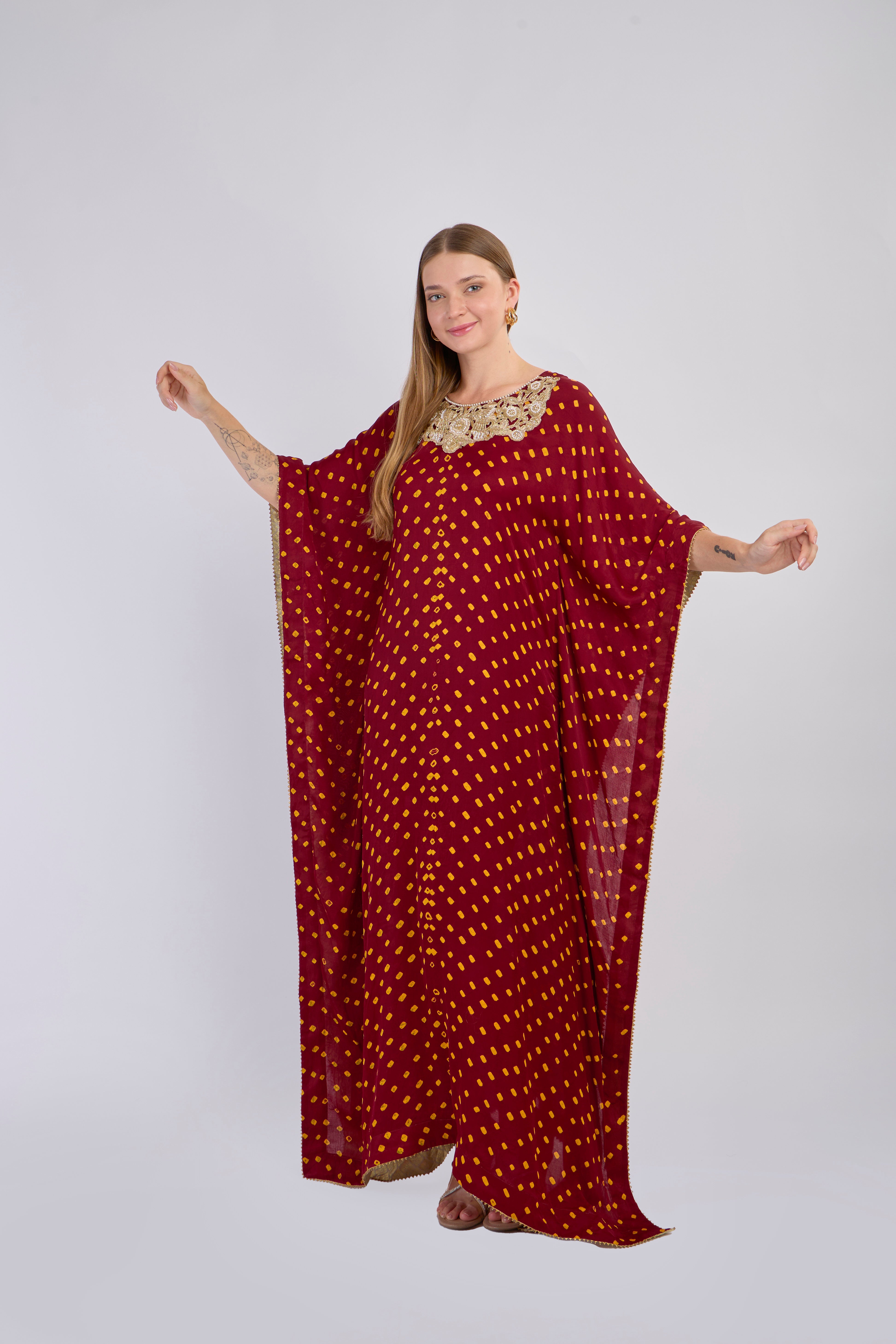 Midnight Bloom Kaftan