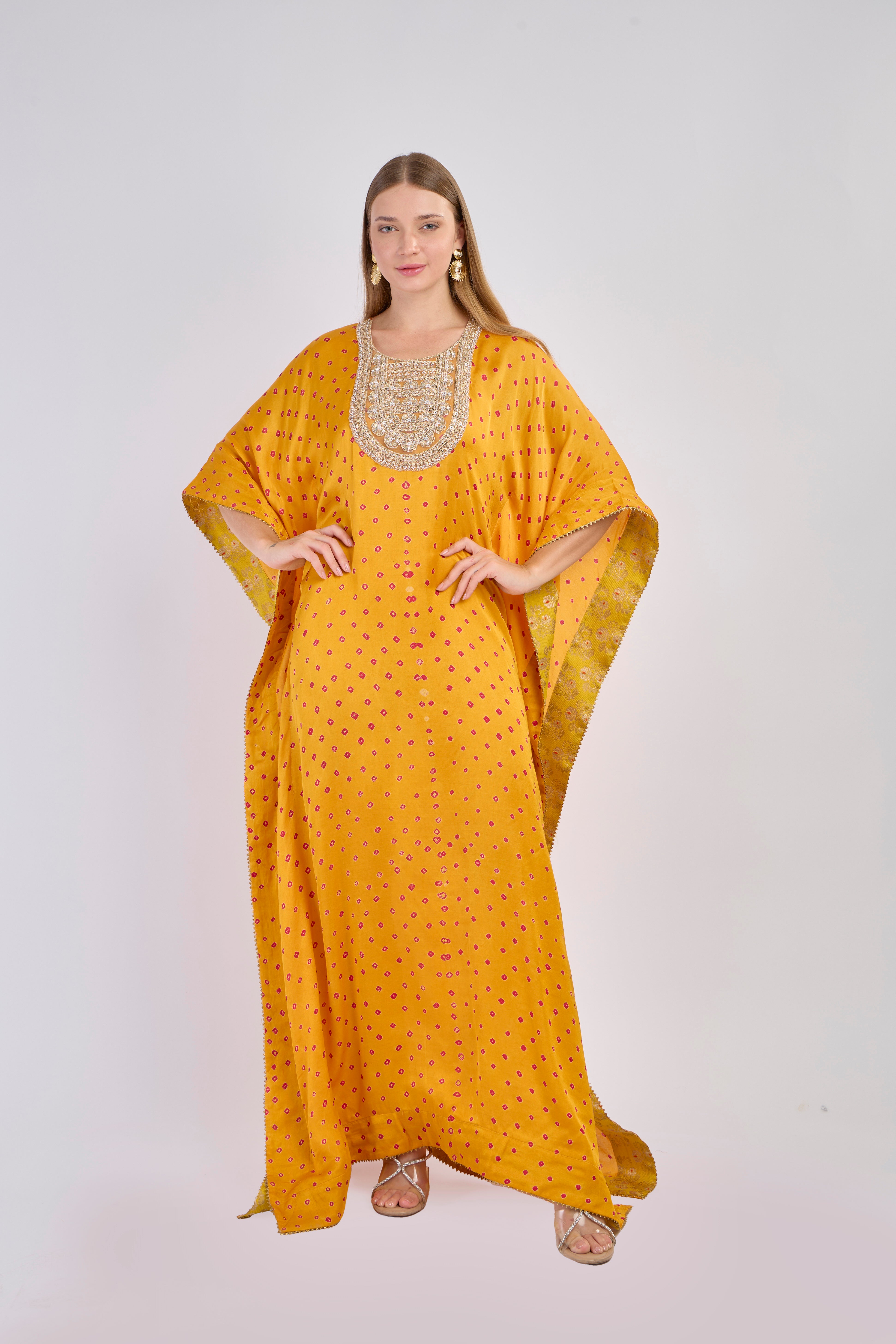 Midnight Bloom Kaftan