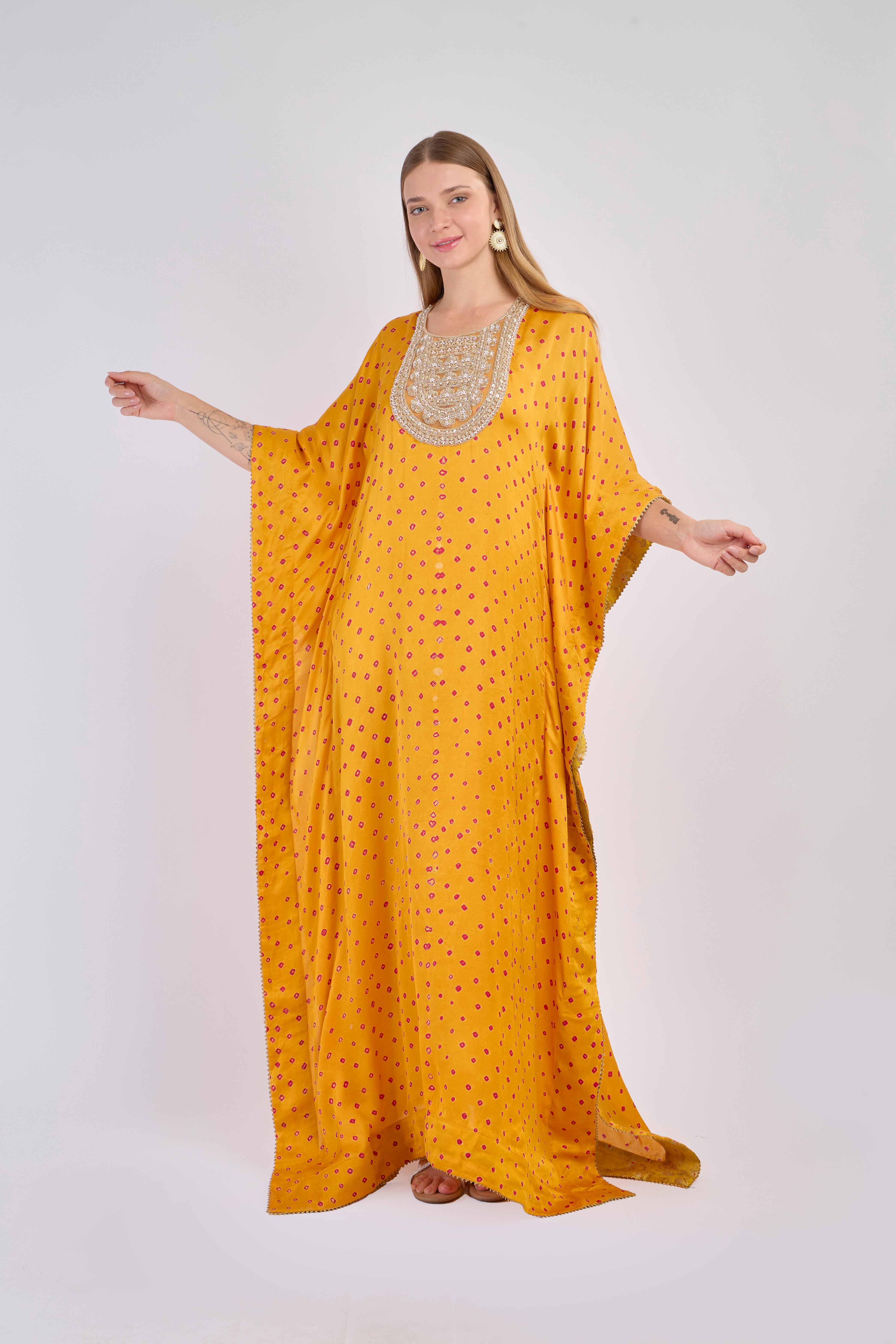 Midnight Bloom Kaftan