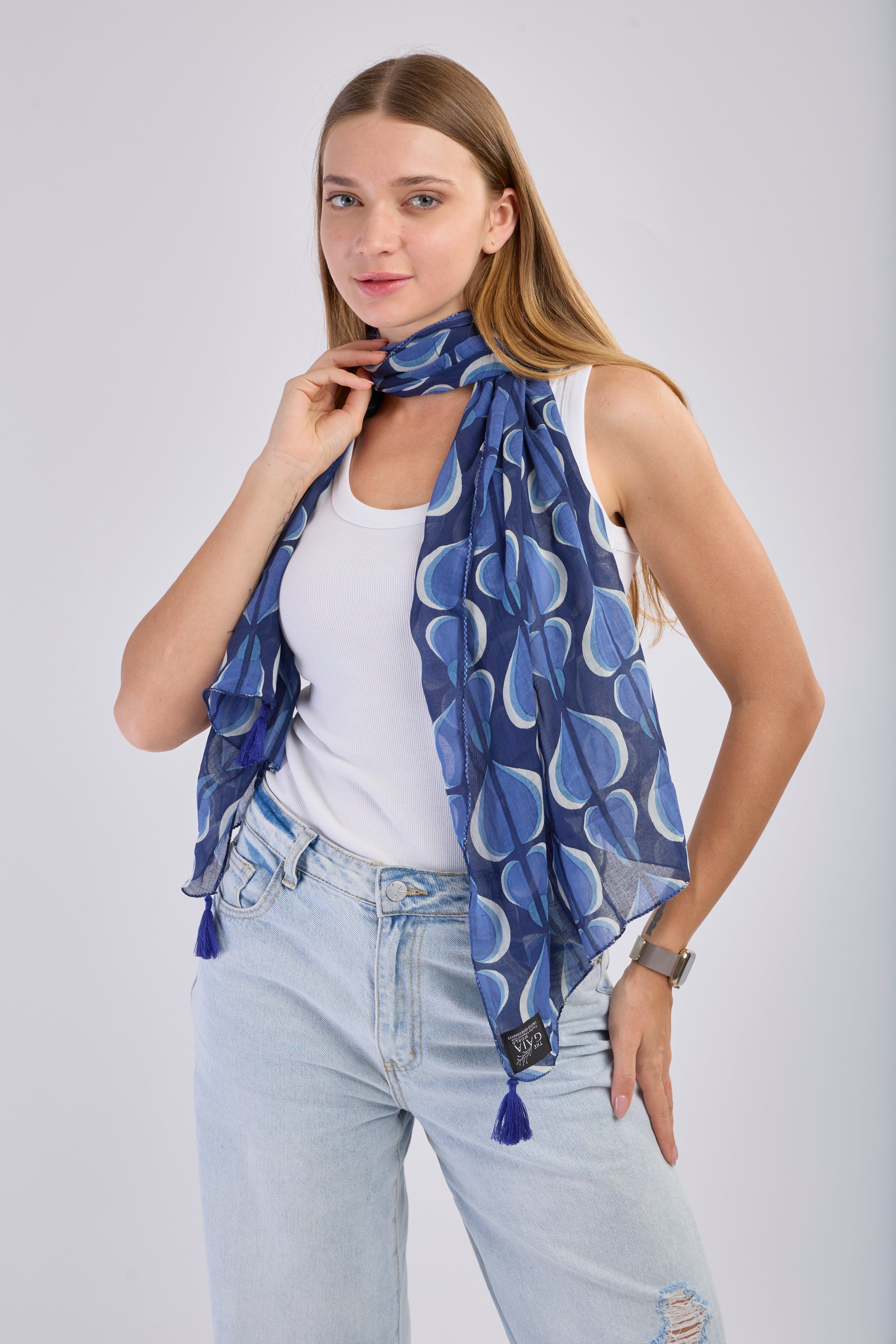 Handwoven Heritage Collection: Midnight Sky Stole