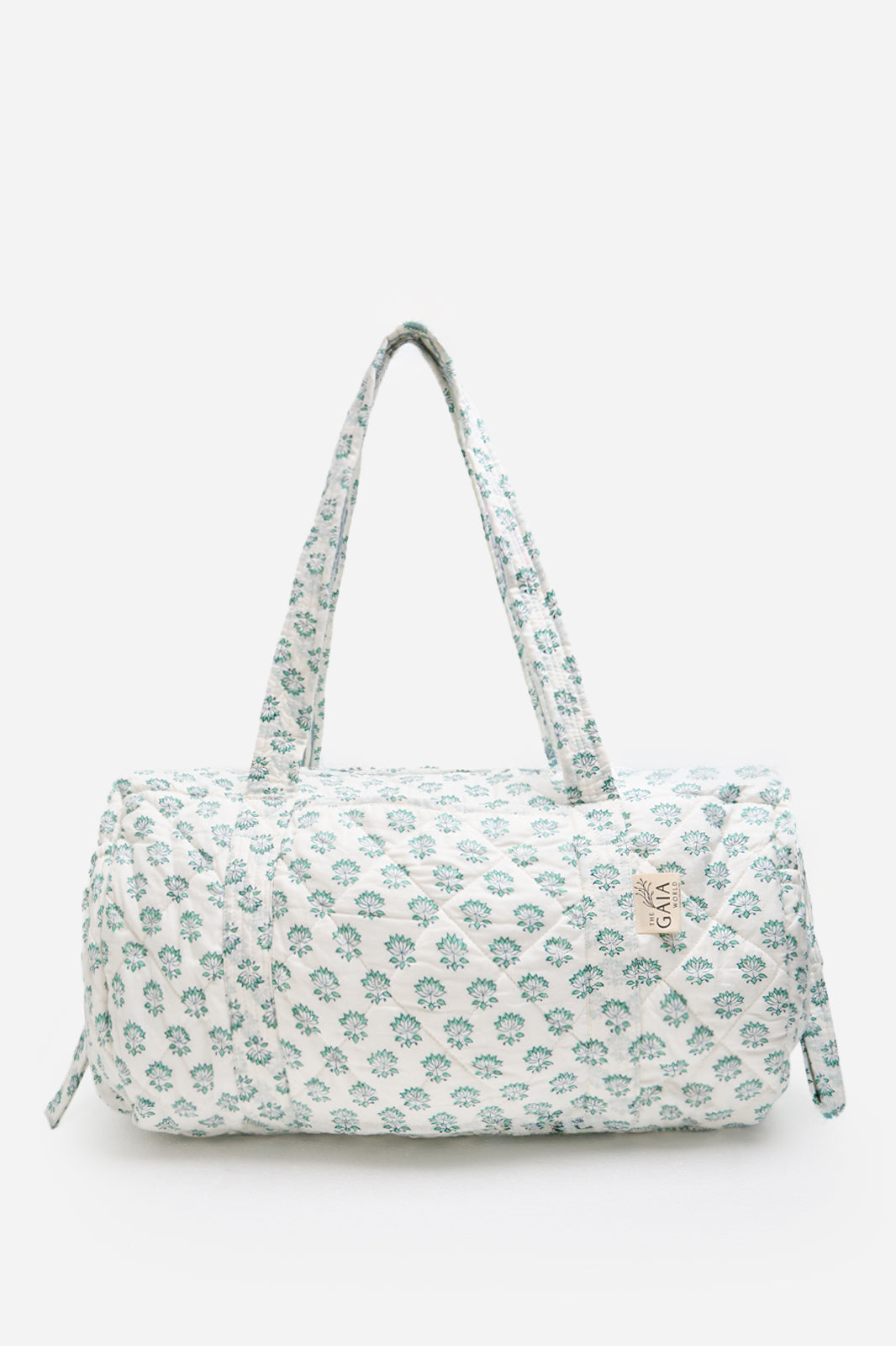 Cotton Floral Print Quilted Duffle Bag with Lightweight Everyday Design | Lunira